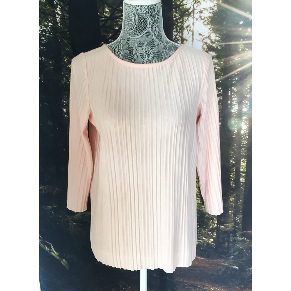 Light Pink Pleated Chico’s Top
